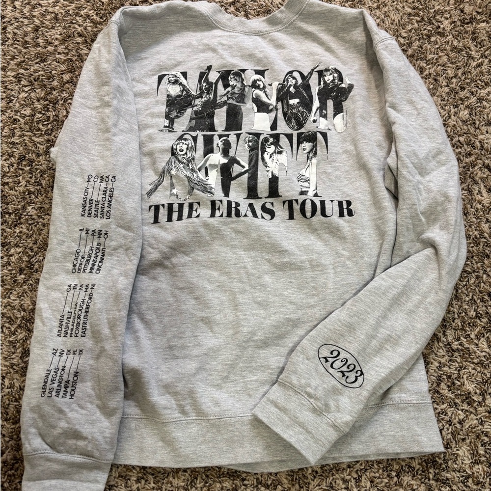 Taylor Swift Light Gray Tour Sweatshirt